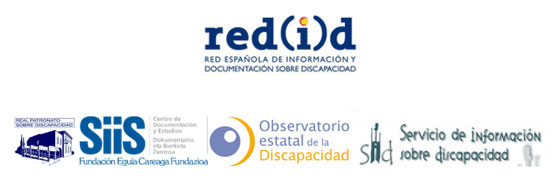 Logotipos de los responsables de la Revista Española sobre Discapacidad