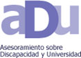 Logotipo de ADU (Asesoramiento sobre Discapacidad y Universidad)